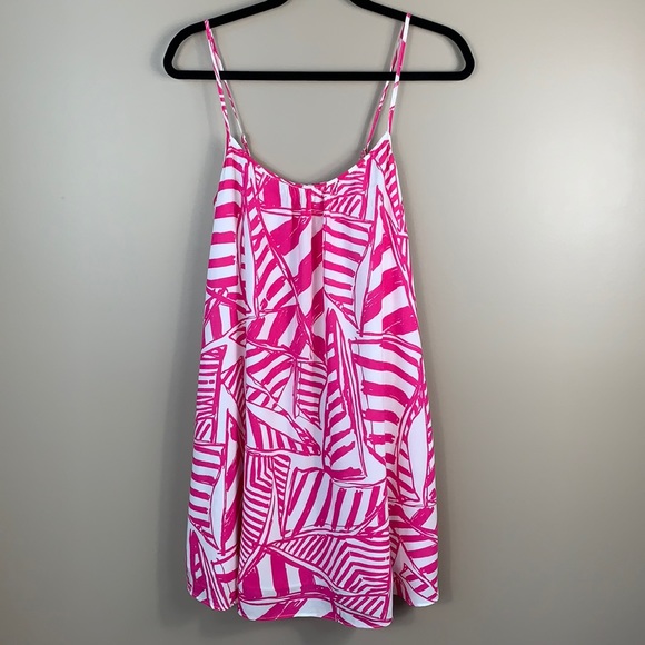 Lilly Pulitzer Dresses & Skirts - Lilly Pulitzer pink and white sailboat dress